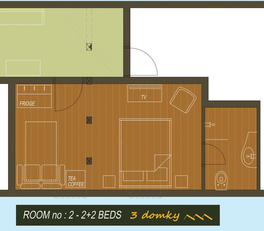 Bed and Breakfast 3 Domky Деменівська Долина Екстер'єр фото