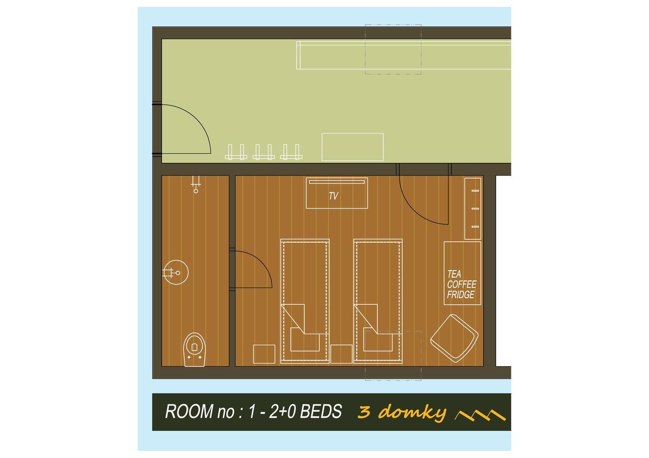 Bed and Breakfast 3 Domky Деменівська Долина Екстер'єр фото